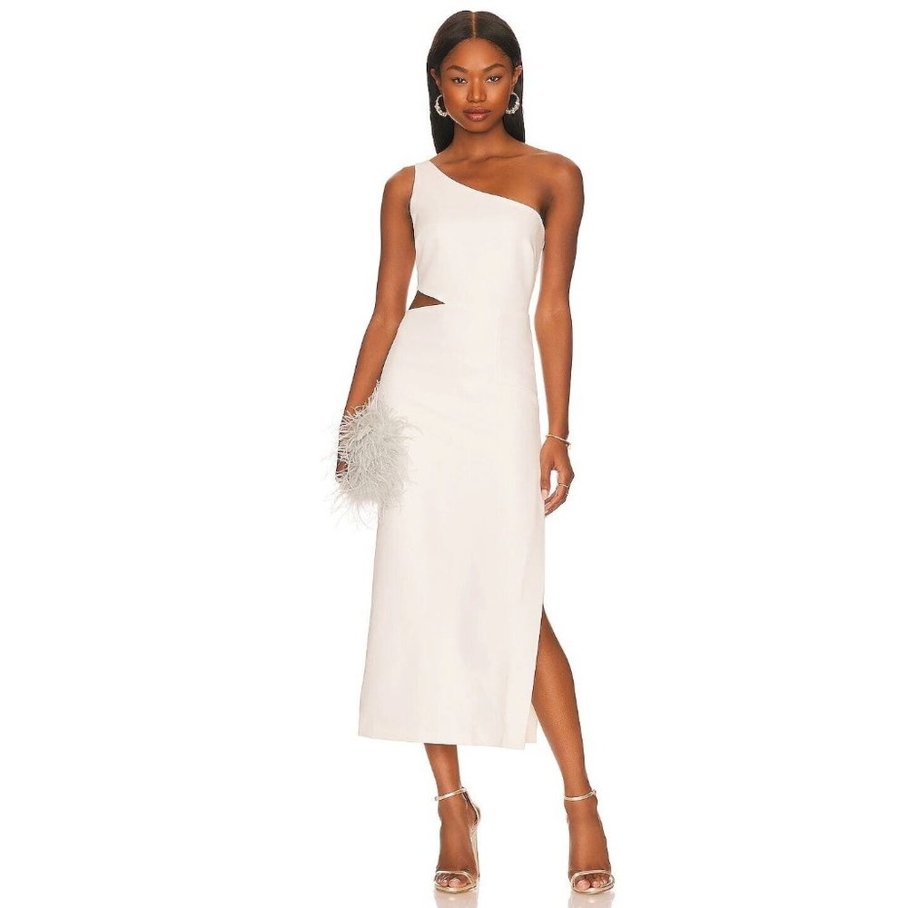 Bardot Women's White Jenna One Shoulder Dress Size XS
